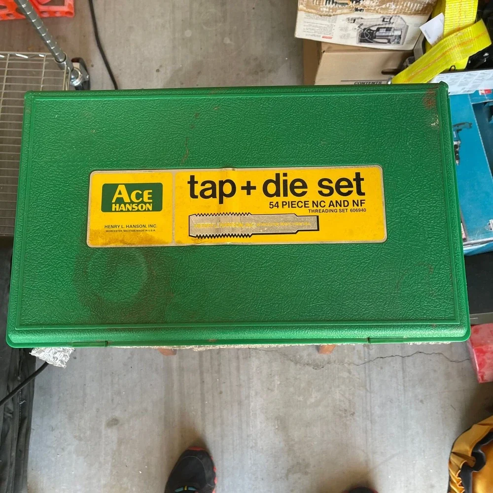 Vintage Ace Hanson 54 Piece NC and NF Tap and Die Threading Set 606940